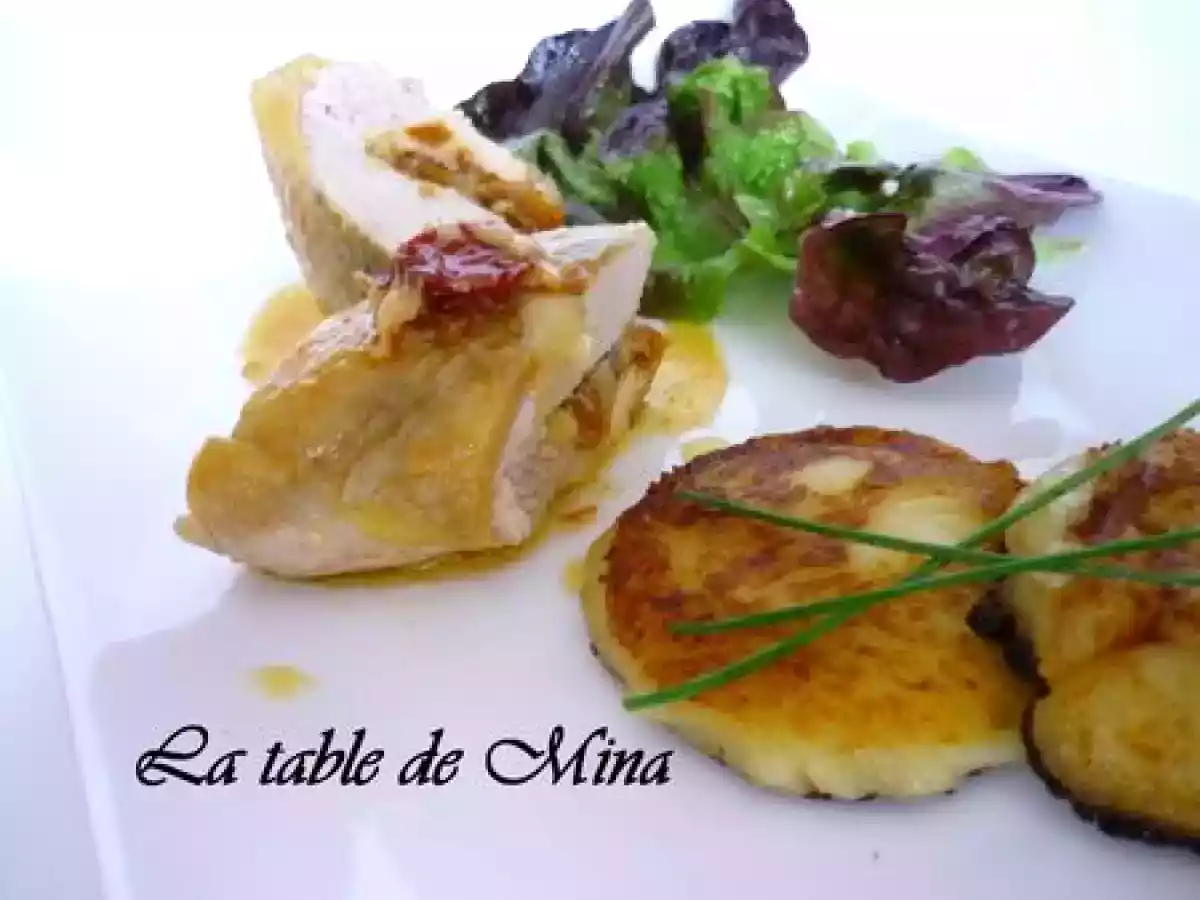 Suprême de pintades farcies vapeur