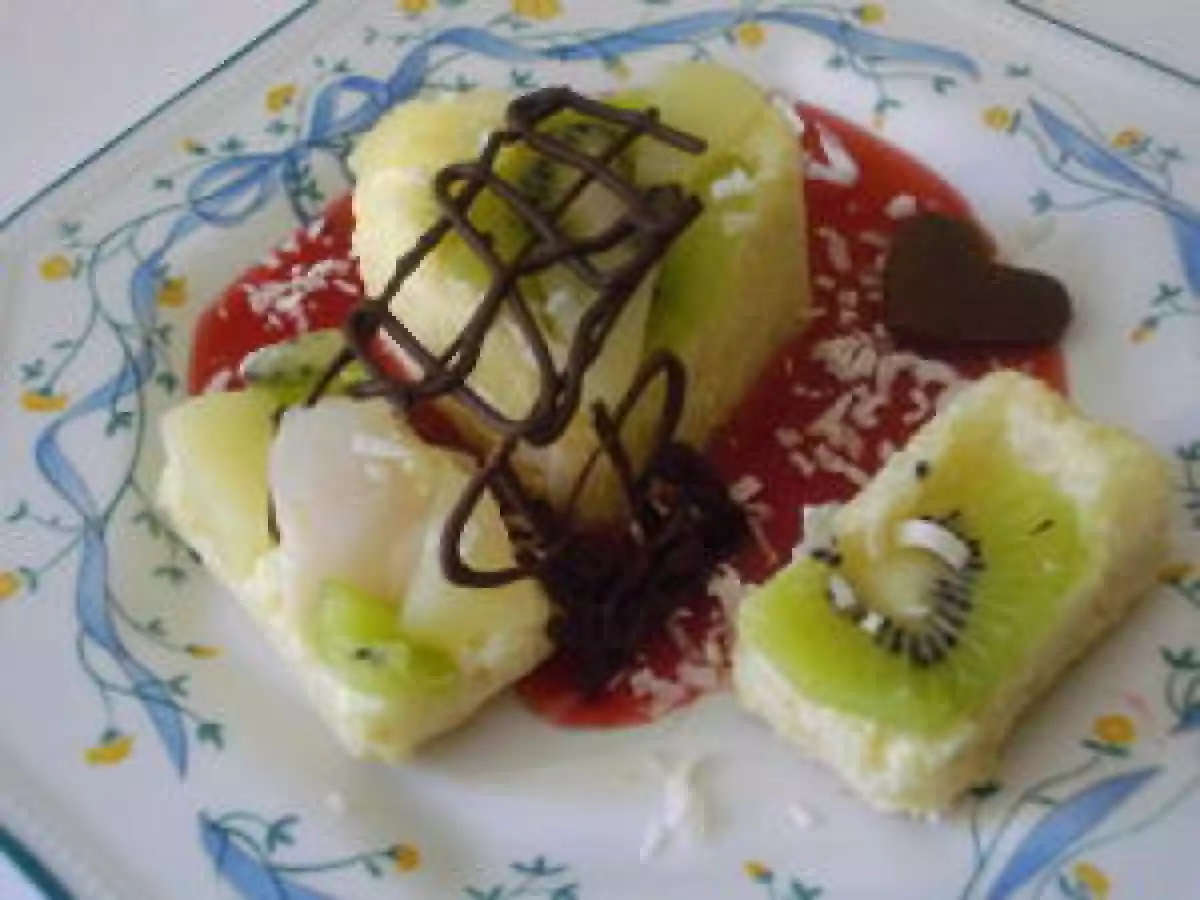 Sushis au lait de coco, chocolat blanc et fruits exotiques - photo 2