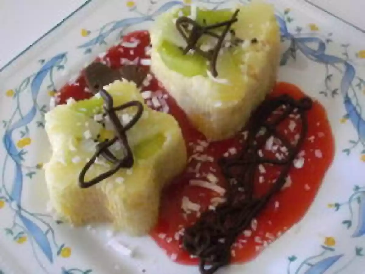 Sushis au lait de coco, chocolat blanc et fruits exotiques - photo 3