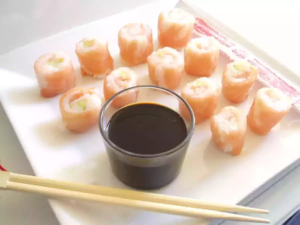 Sushis de saumon fumé