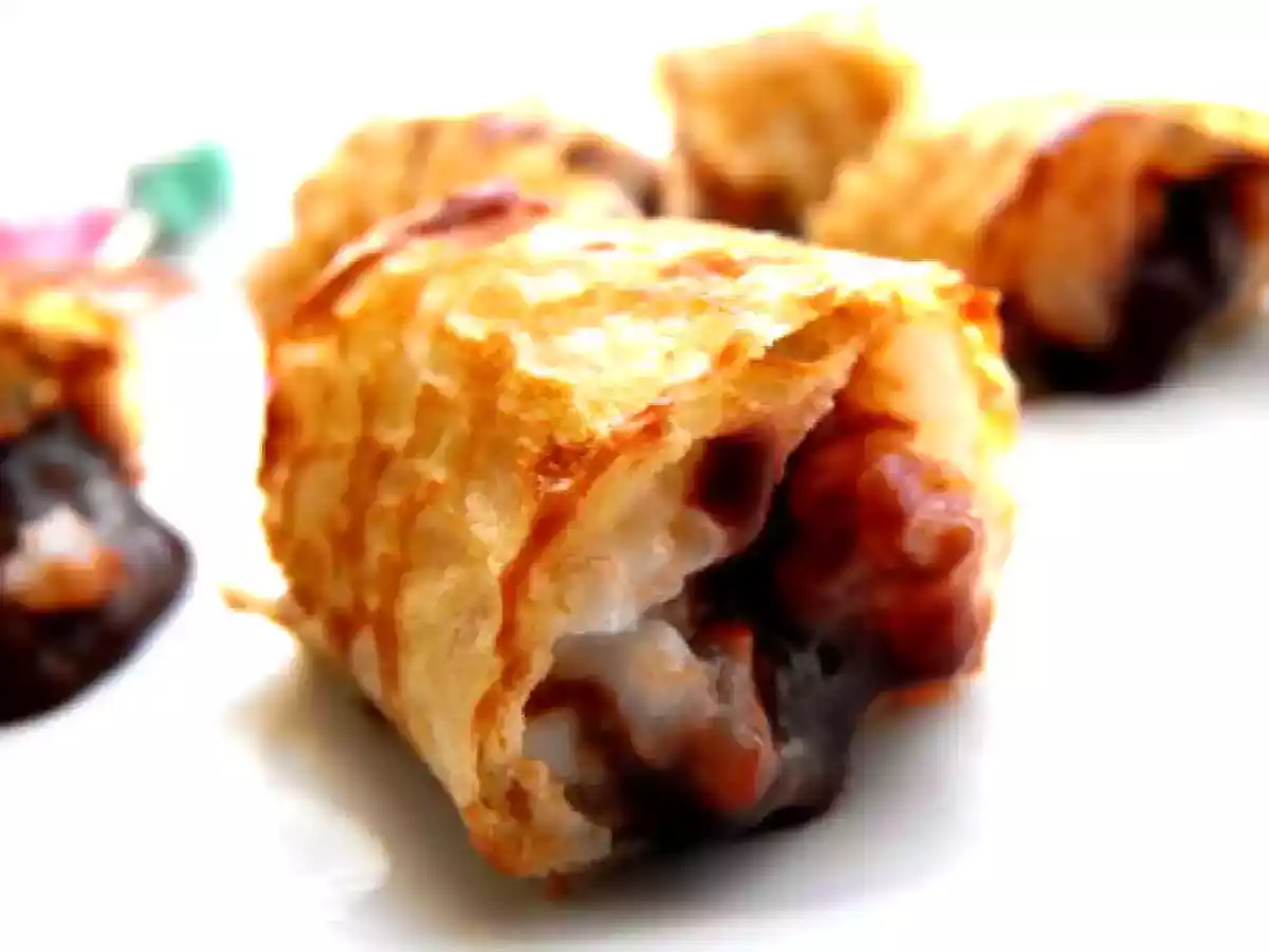 Sushis sucrés, crêpe et ganache caramel. - photo 2