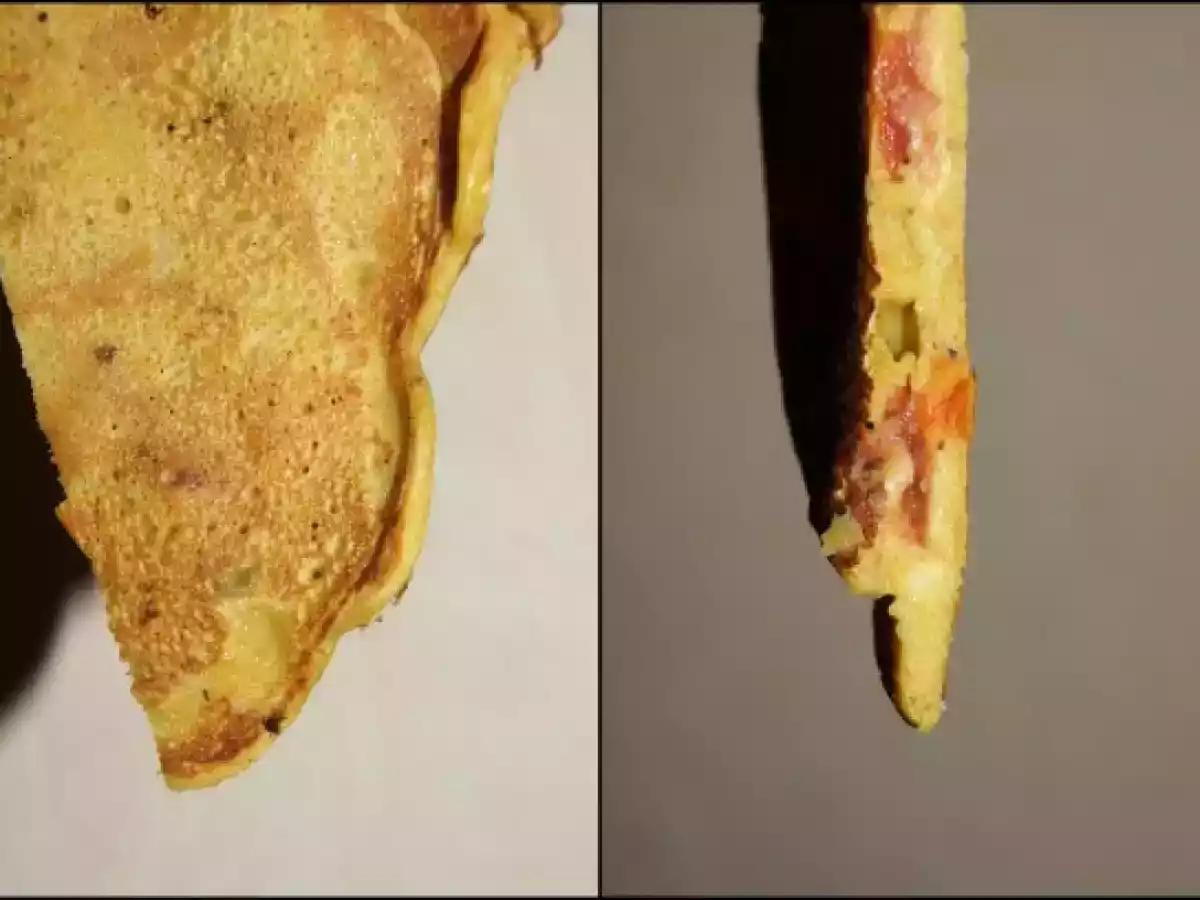 T'es crèpe ou galette ...un peu des 2 ... mais salée et à la farine de pois chiche - photo 2