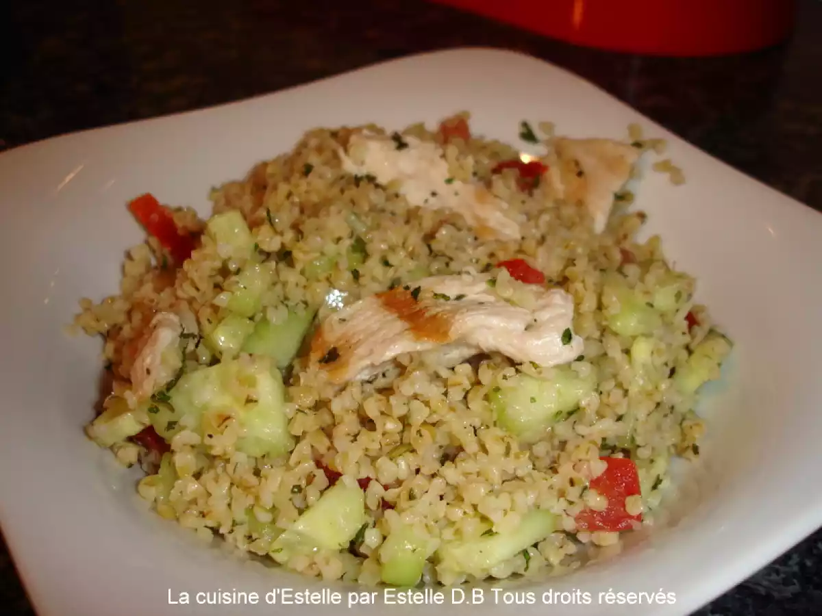 Taboulé au boulgour et au poulet
