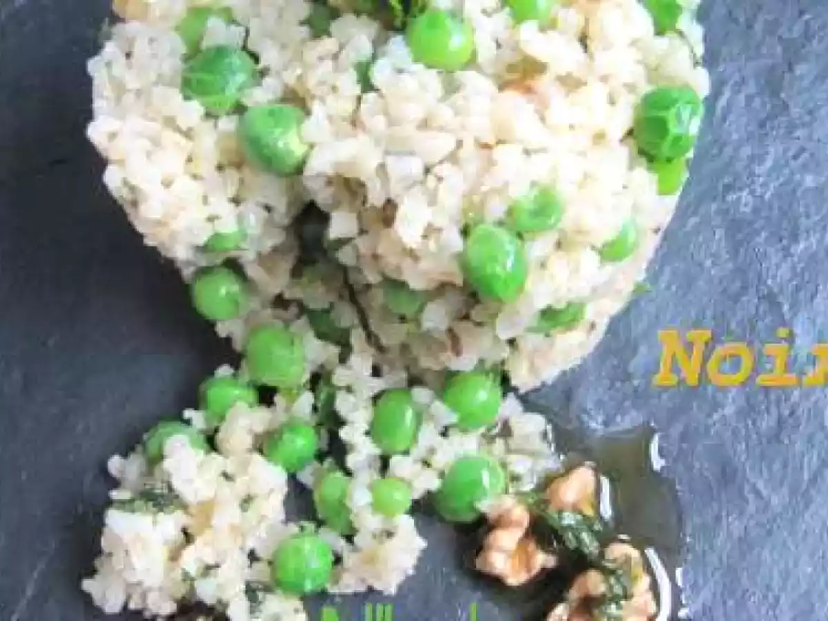 TABOULE AUX PETITS POIS, MENTHE ET NOIX