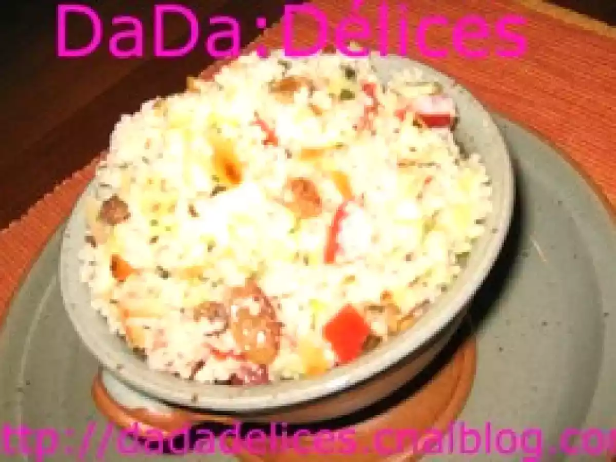 Taboulé aux pommes et aux fruits secs