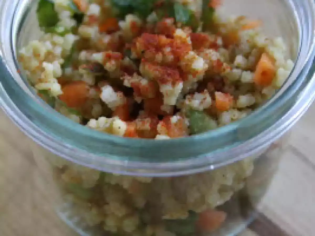 Taboulé avocats et carottes