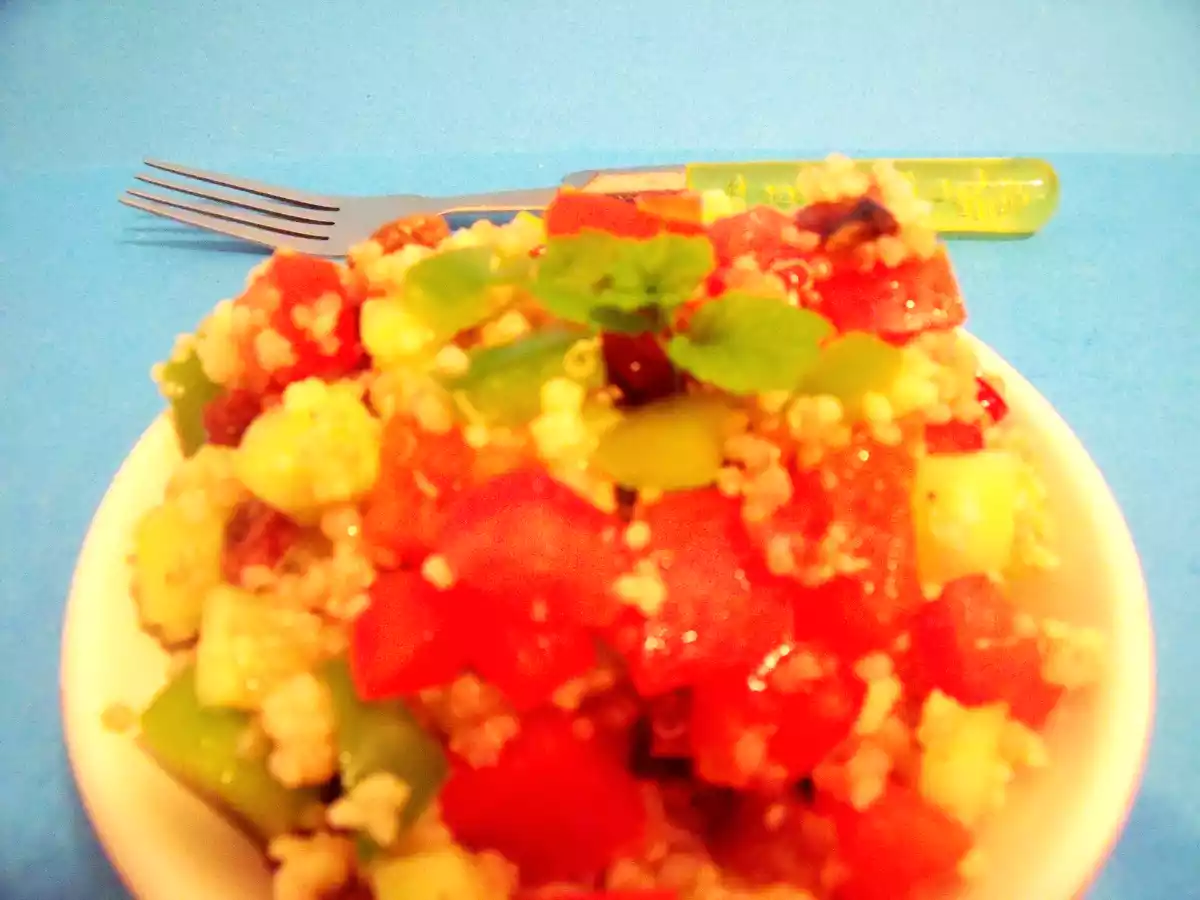 Taboulé oriental (quinoa-semoule)