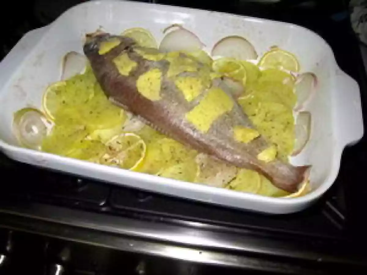 Tacaud au four, façon boulangère