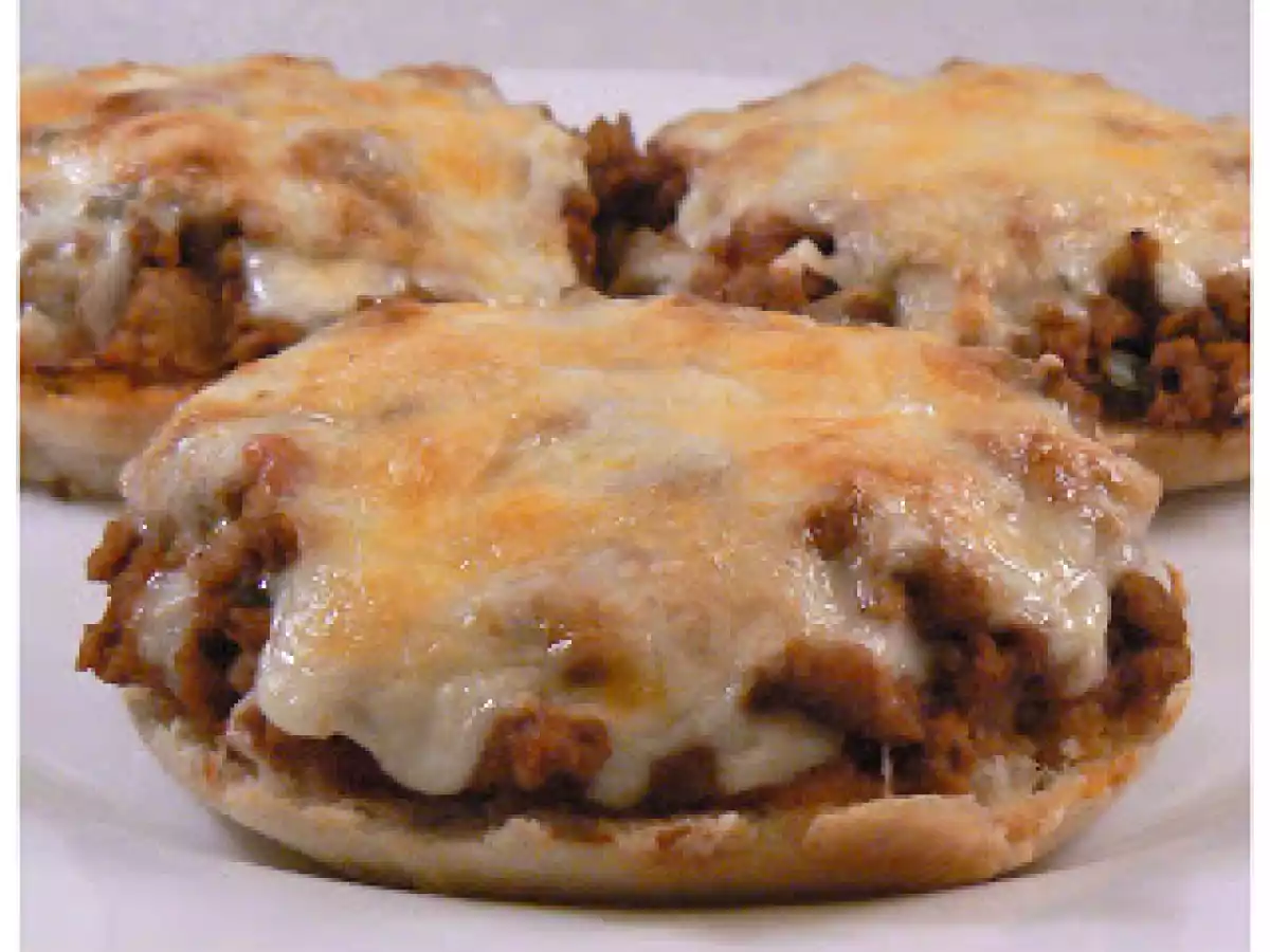 Tacos sur muffins anglais