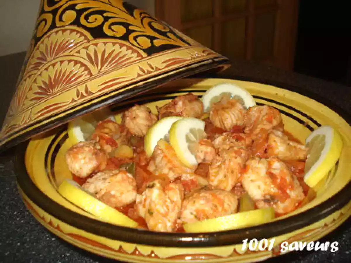 Tagine de lotte à la marocaine