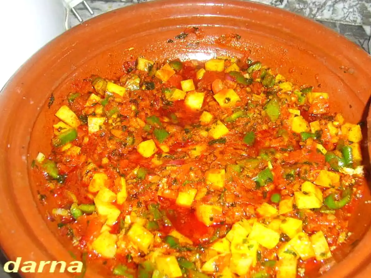 Tagine express aux légumes et viande hachée