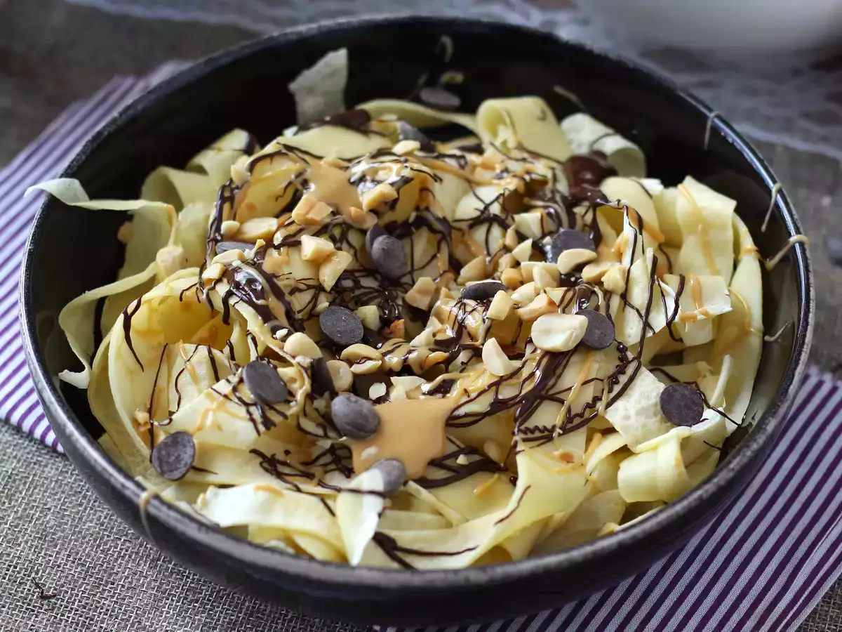 Tagliatelle de crêpes au chocolat et à la cacahuète! - photo 6
