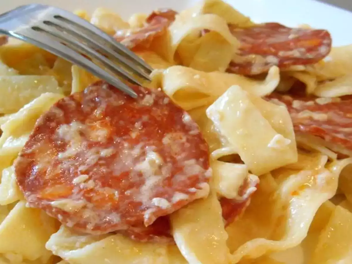 Tagliatelles au chorizo & parmesan - photo 3