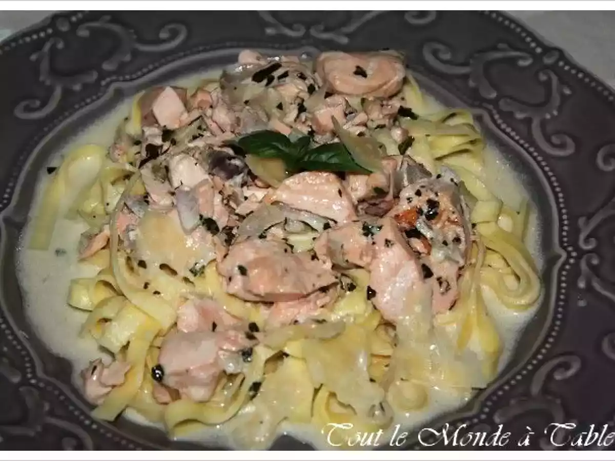 Tagliatelles au saumon