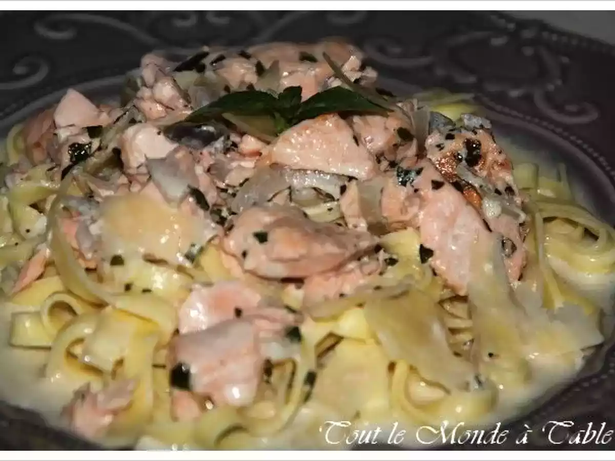 Tagliatelles au saumon - photo 2