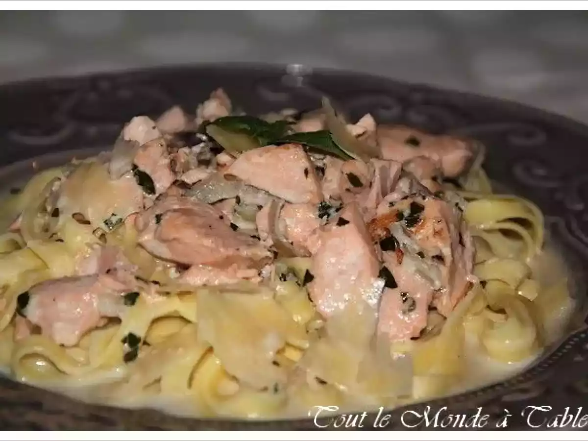 Tagliatelles au saumon - photo 3