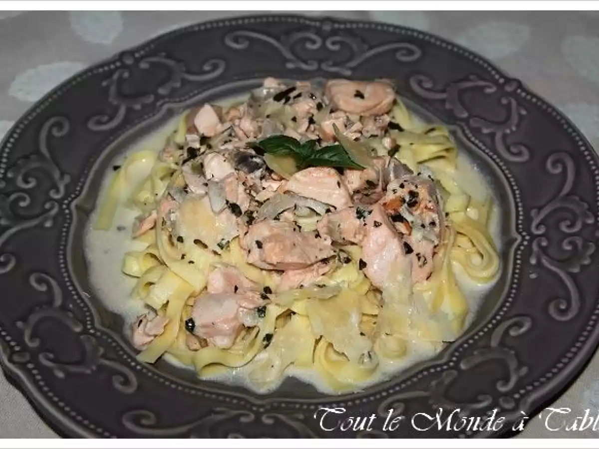 Tagliatelles au saumon - photo 4