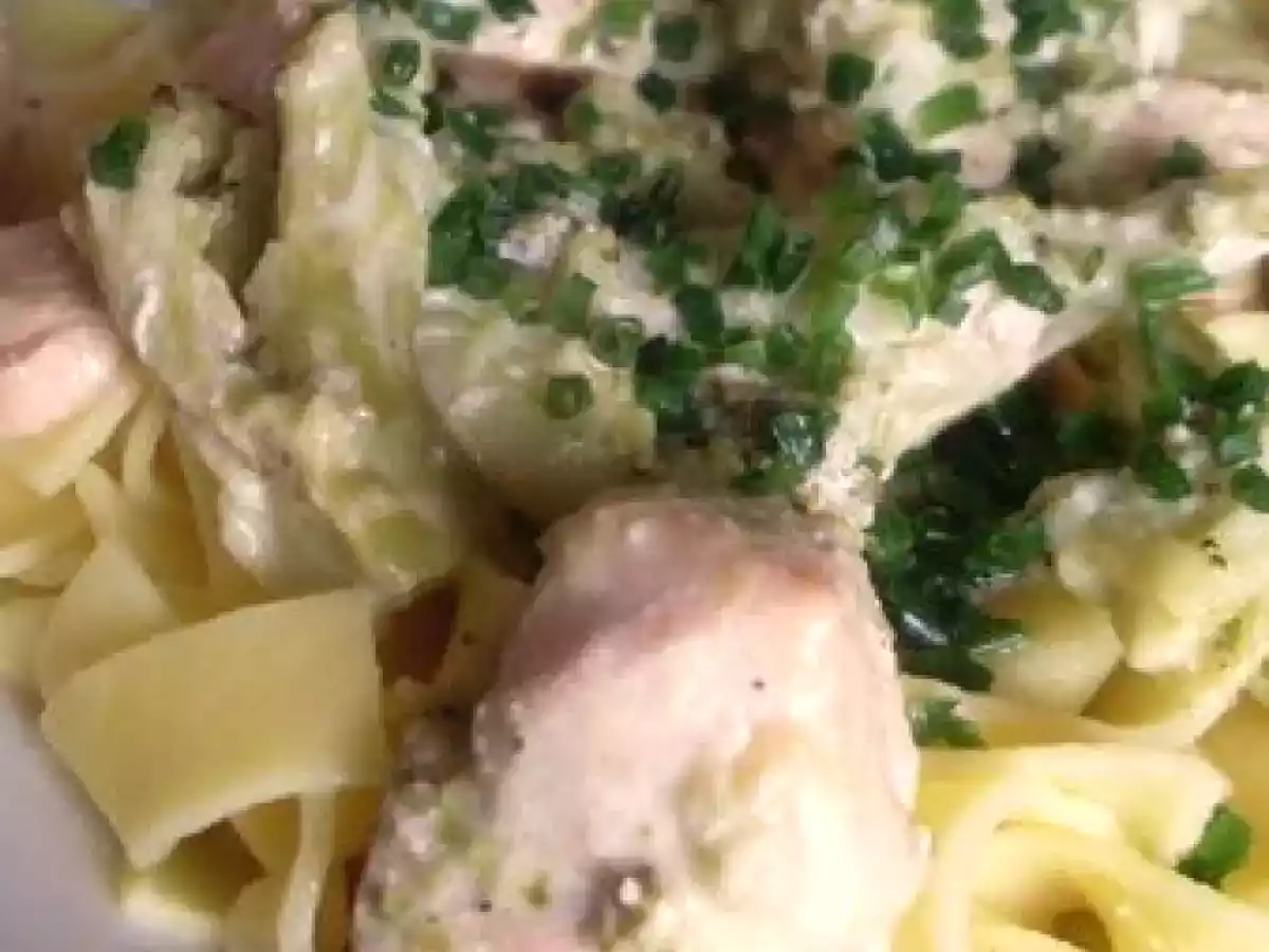 Tagliatelles au saumon et brocolis