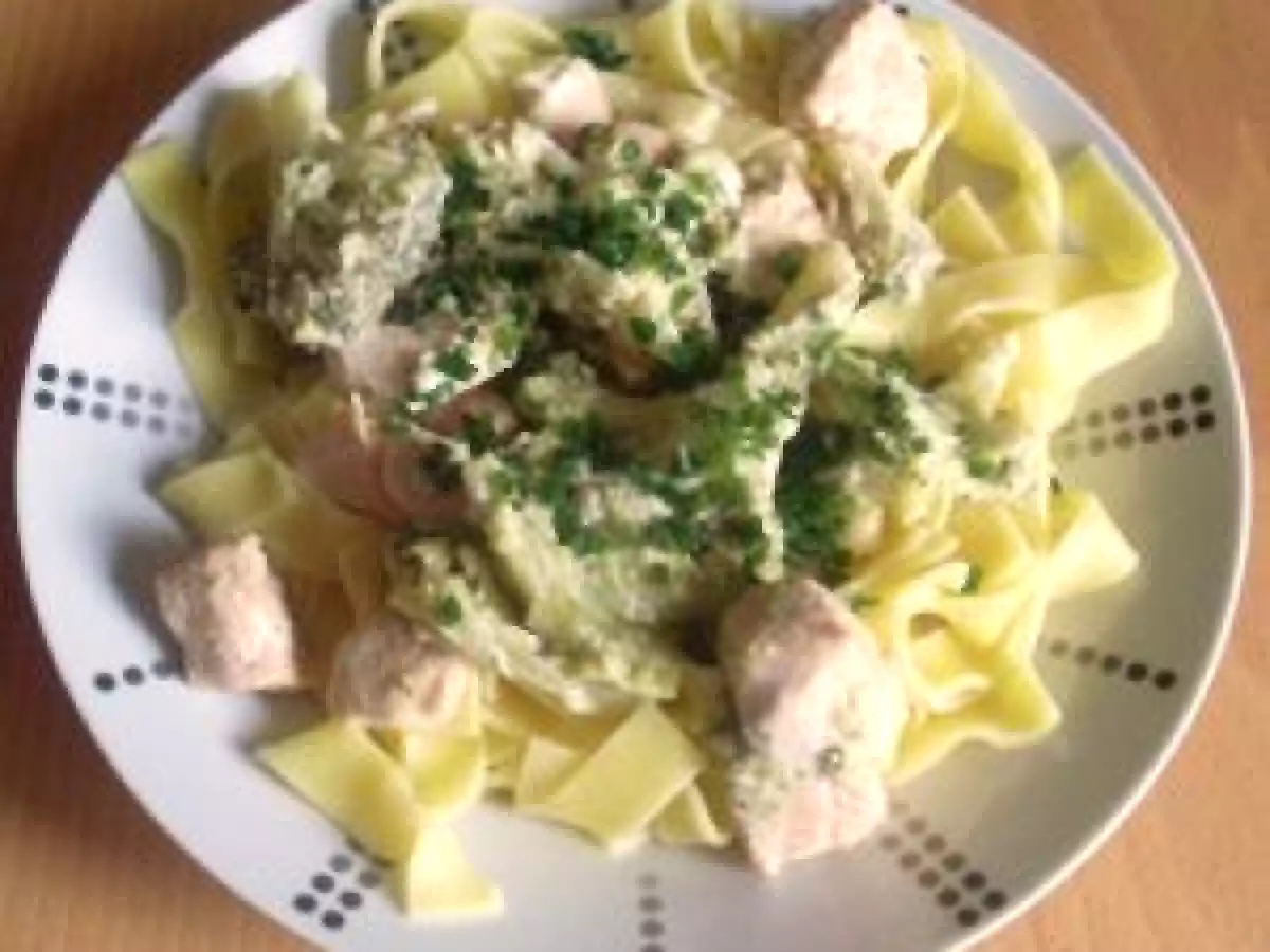 Tagliatelles au saumon et brocolis - photo 2