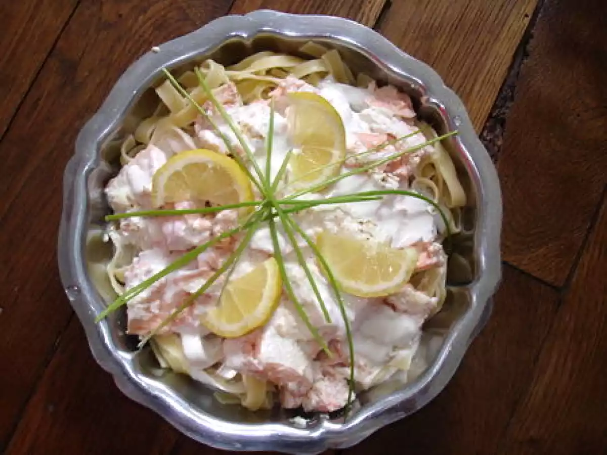 Tagliatelles au saumon frais