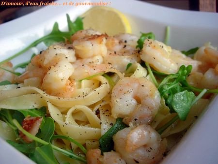 Tagliatelles aux scampis & beurre citron...et une confession, Recette
