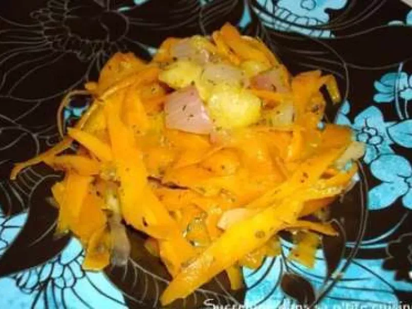 Tagliatelles de carottes au citron