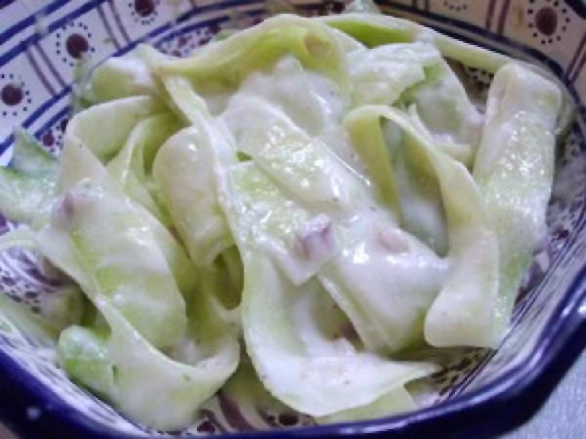 Tagliatelles de Comcombre au Yaourt - photo 3