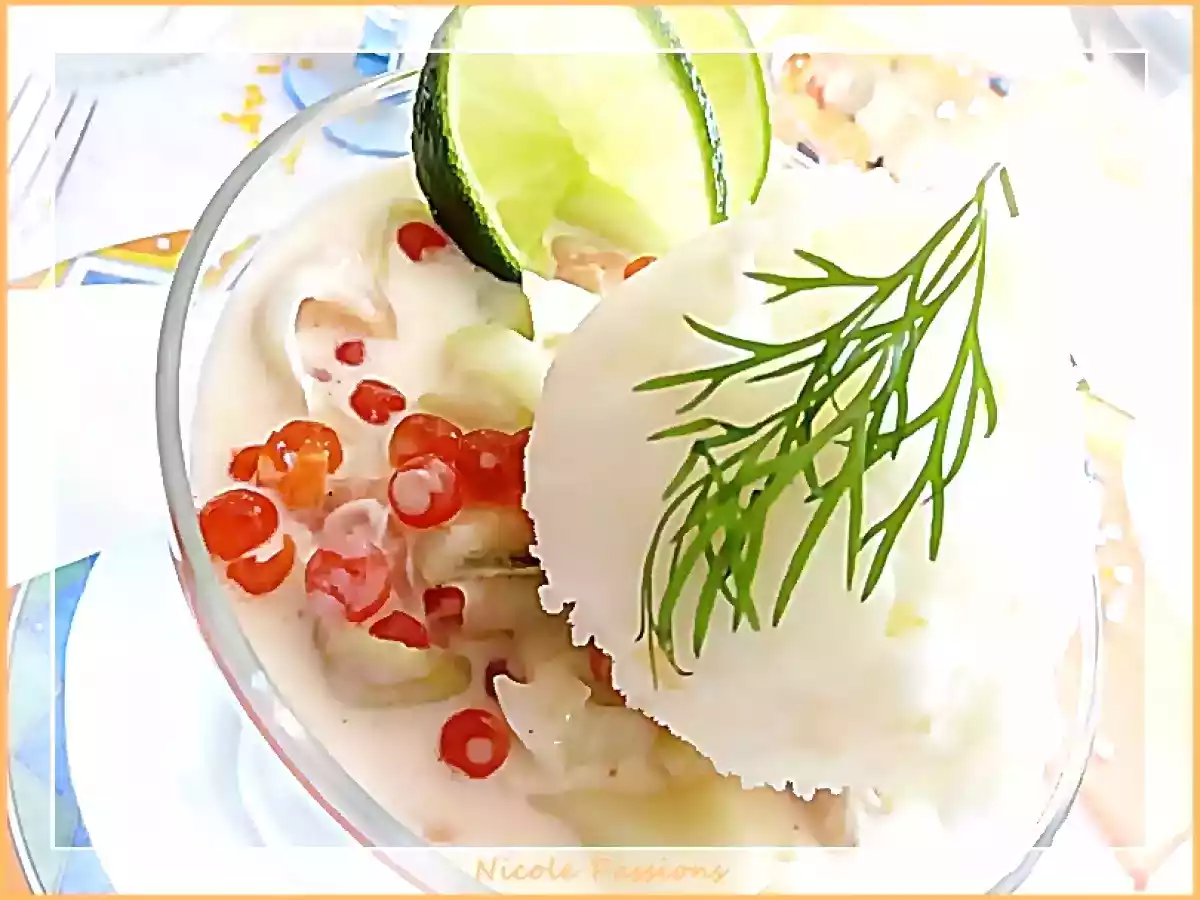 tagliatelles de concombre au saumon et son sorbet de citron