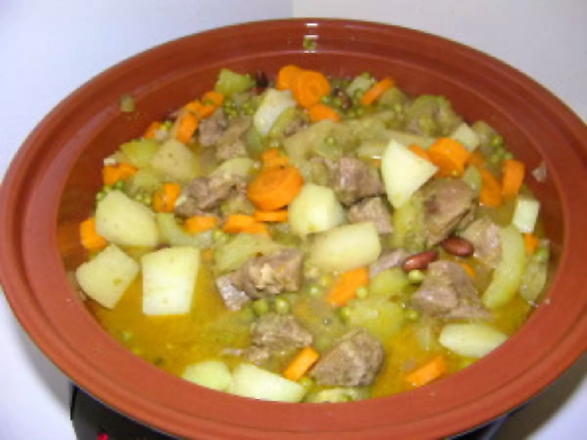 Tajine agneau et courgettes au curry
