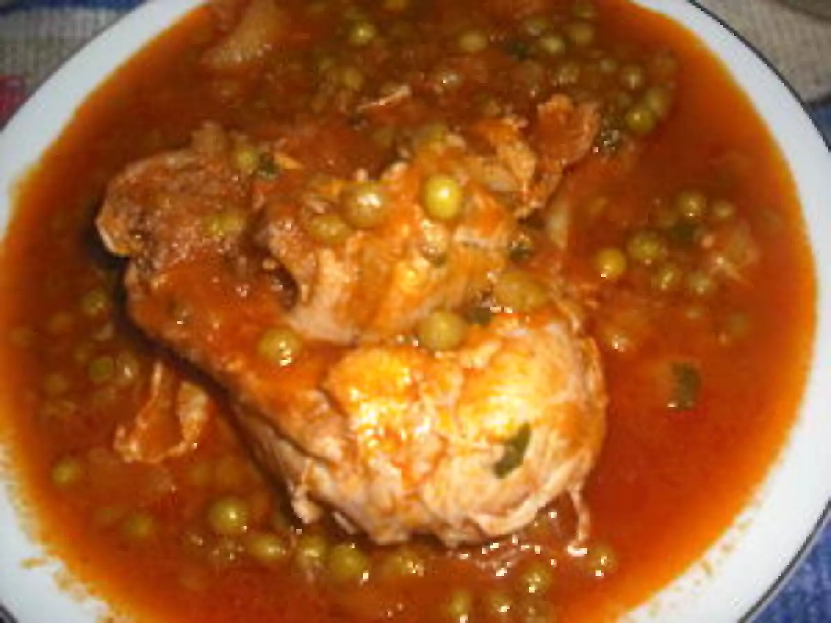 Tajine aux petit pois et poulet ww