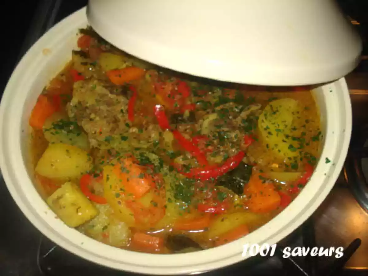 Tajine berbère d'agneau aux légumes