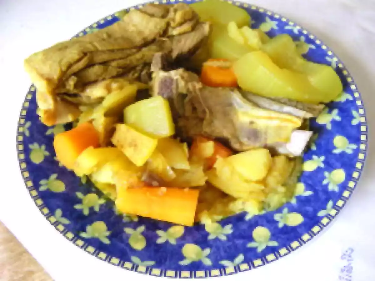 Tajine d'agneau au curry et aux courgettes