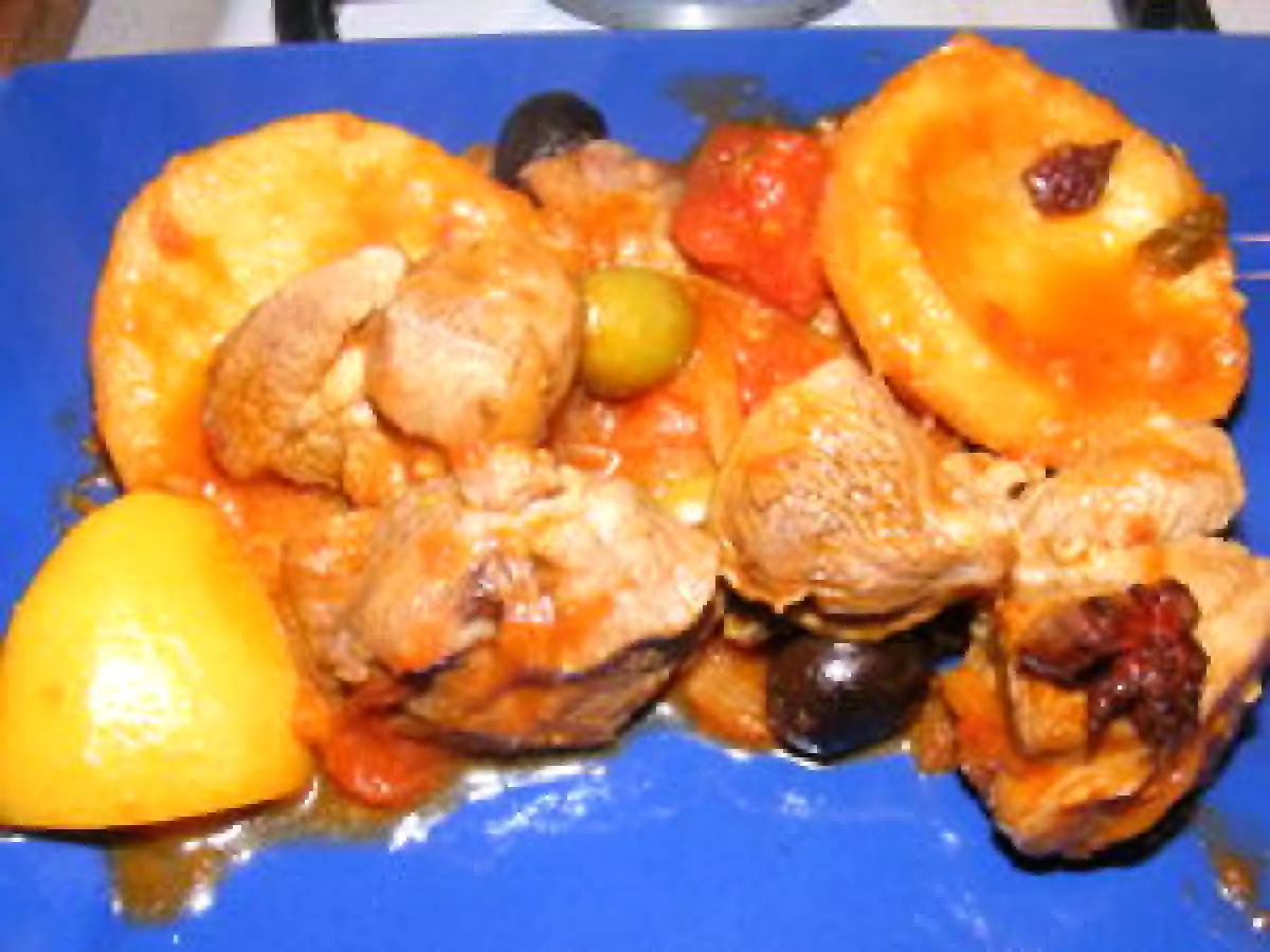 TAJINE D'AGNEAU AUX ARTICHAUTS