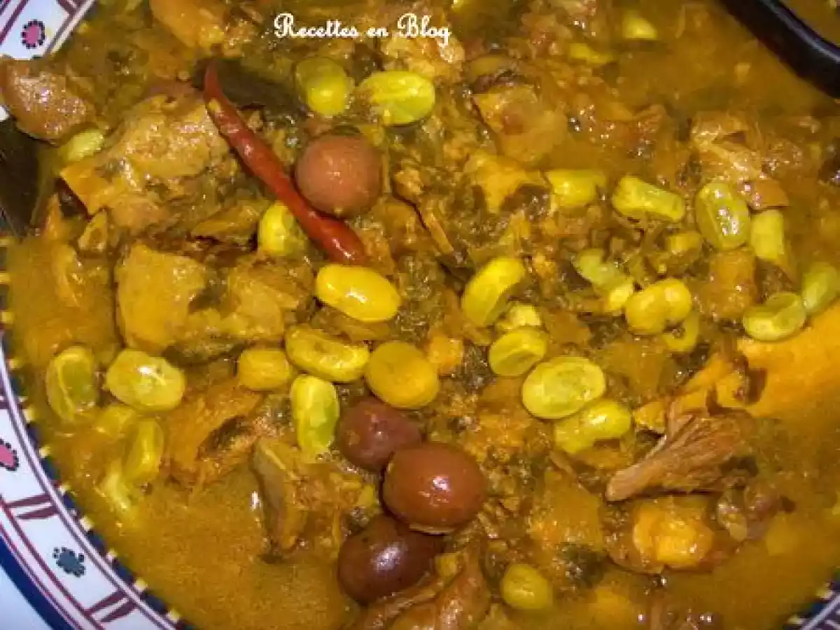 TAJINE D'AGNEAU AUX CITRONS CONFITS ET AUX OLIVES VIOLETTES - photo 2