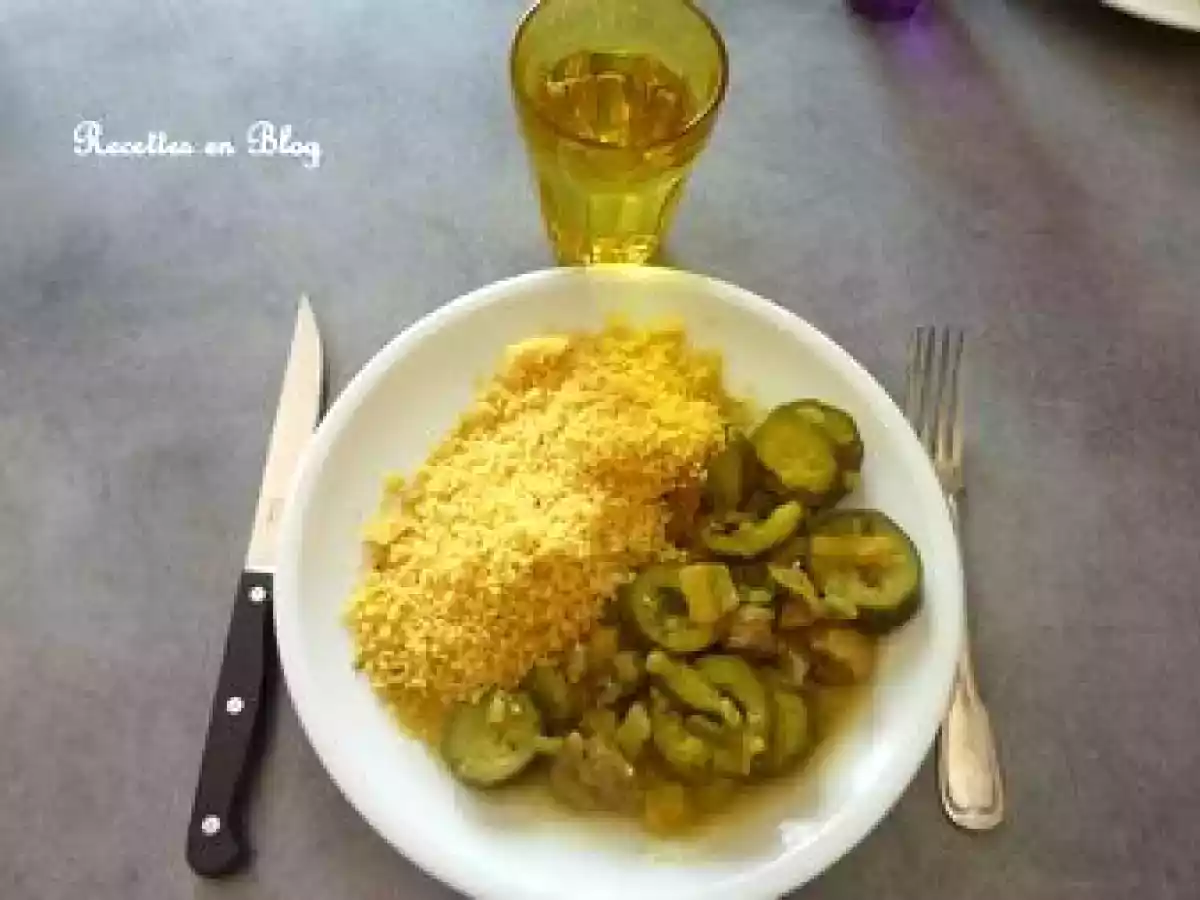 TAJINE D'AGNEAU AUX COURGETTES ET CITRON CONFIT - photo 2