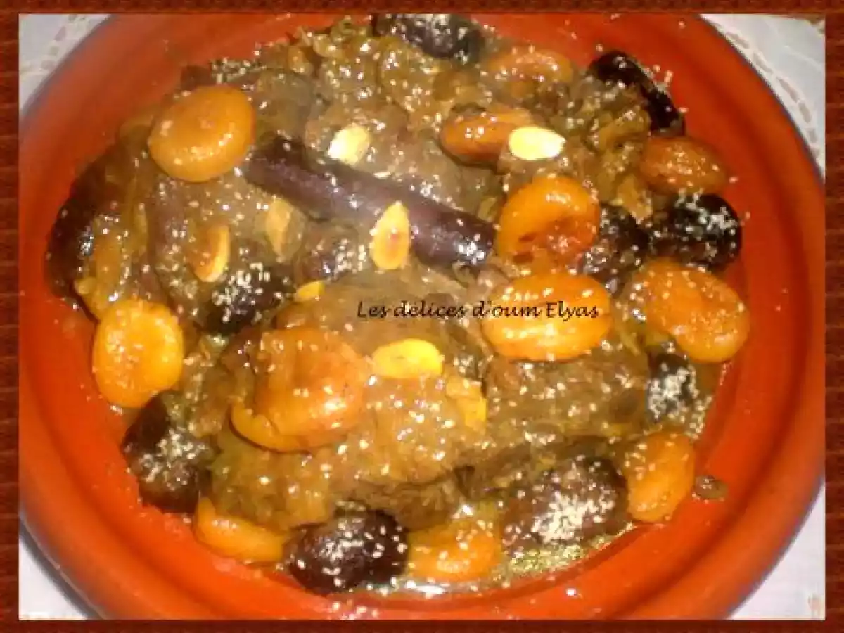 Tajine d'agneau aux fruits secs