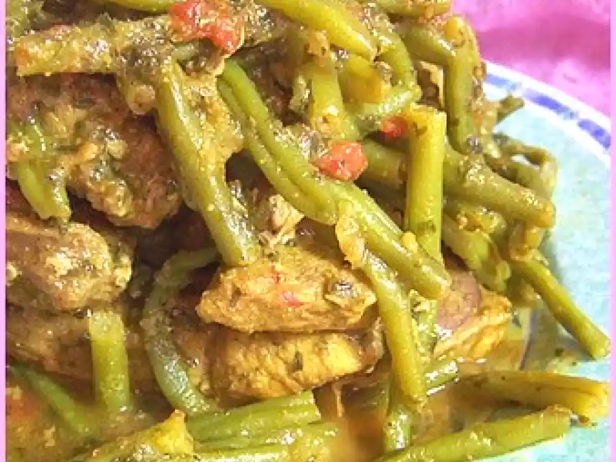 Tajine d'agneau aux haricots verts ( Maroc ) - photo 2