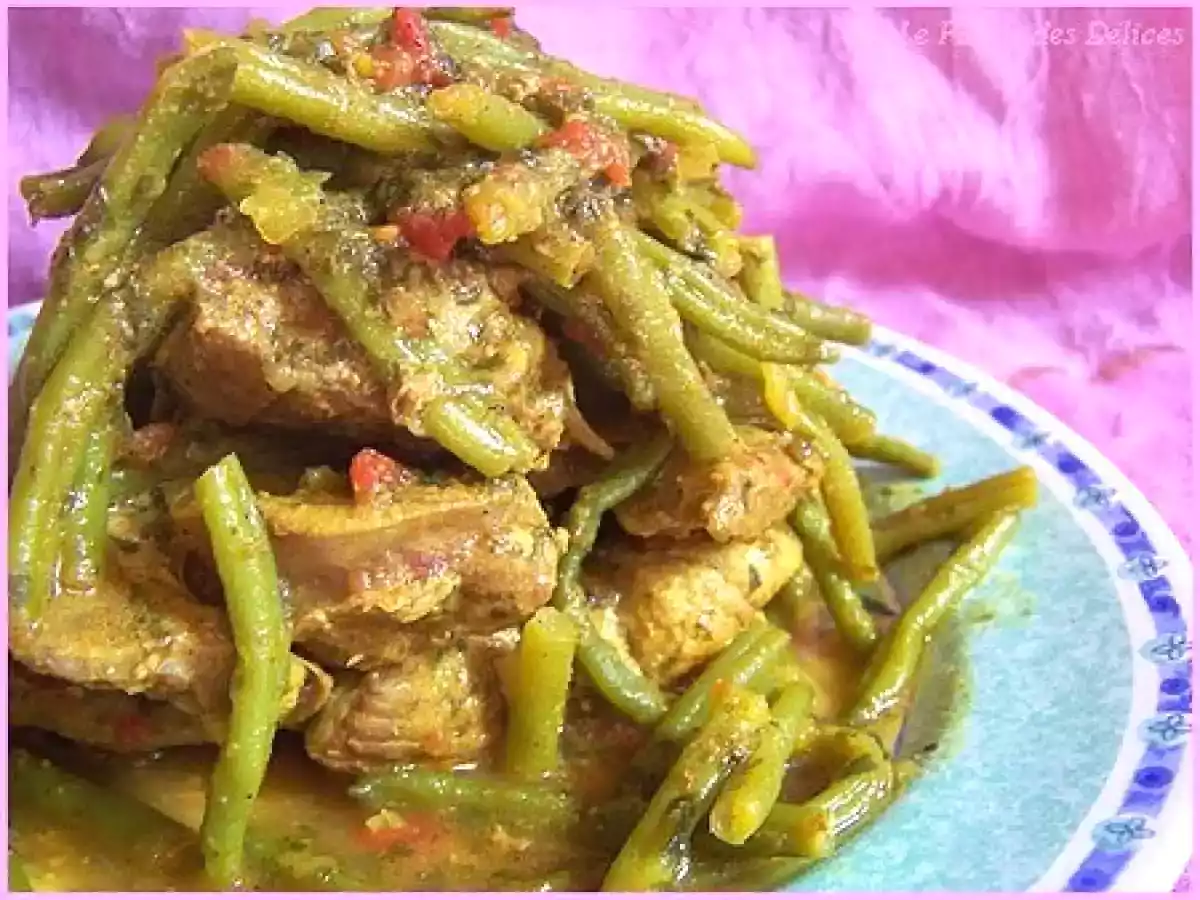 Tajine d'agneau aux haricots verts ( Maroc ) - photo 3