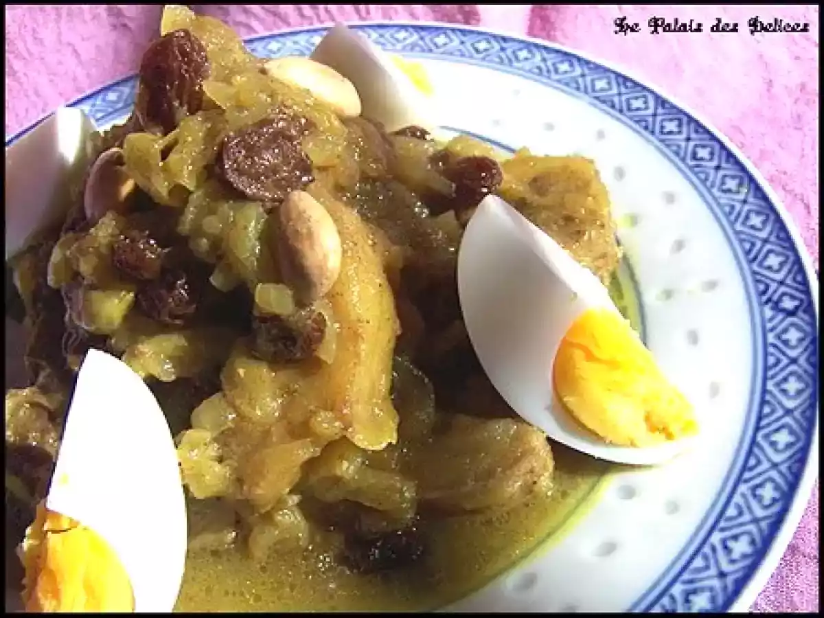 Tajine d'agneau aux oignons et raisins secs ( Maroc ) - photo 3