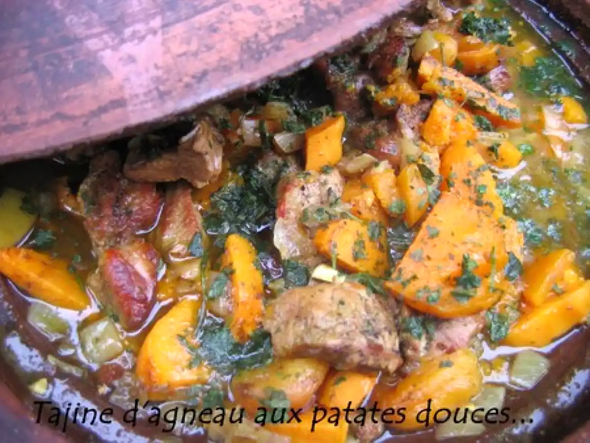 TAJINE D'AGNEAU AUX PATATES DOUCES