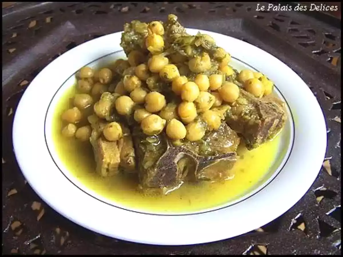 Tajine d'agneau aux pois chiches ( Maroc ) - photo 2