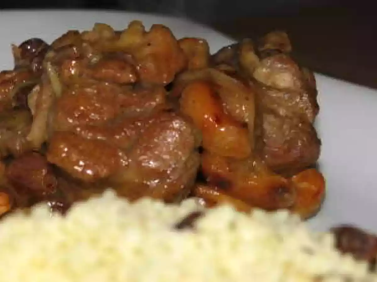 Tajine d'agneau aux raisins et noix de cajou - photo 3