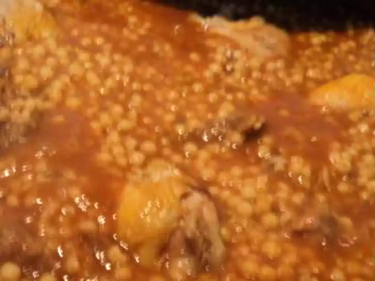 Tajine de barkoukech à la viande d'agneau et poulet - photo 2