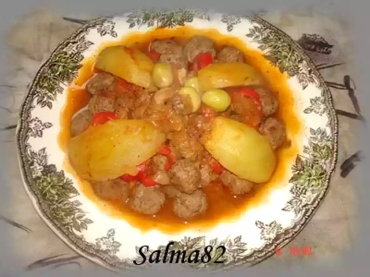 Tajine de boulette de viande et pomme de terre - photo 3