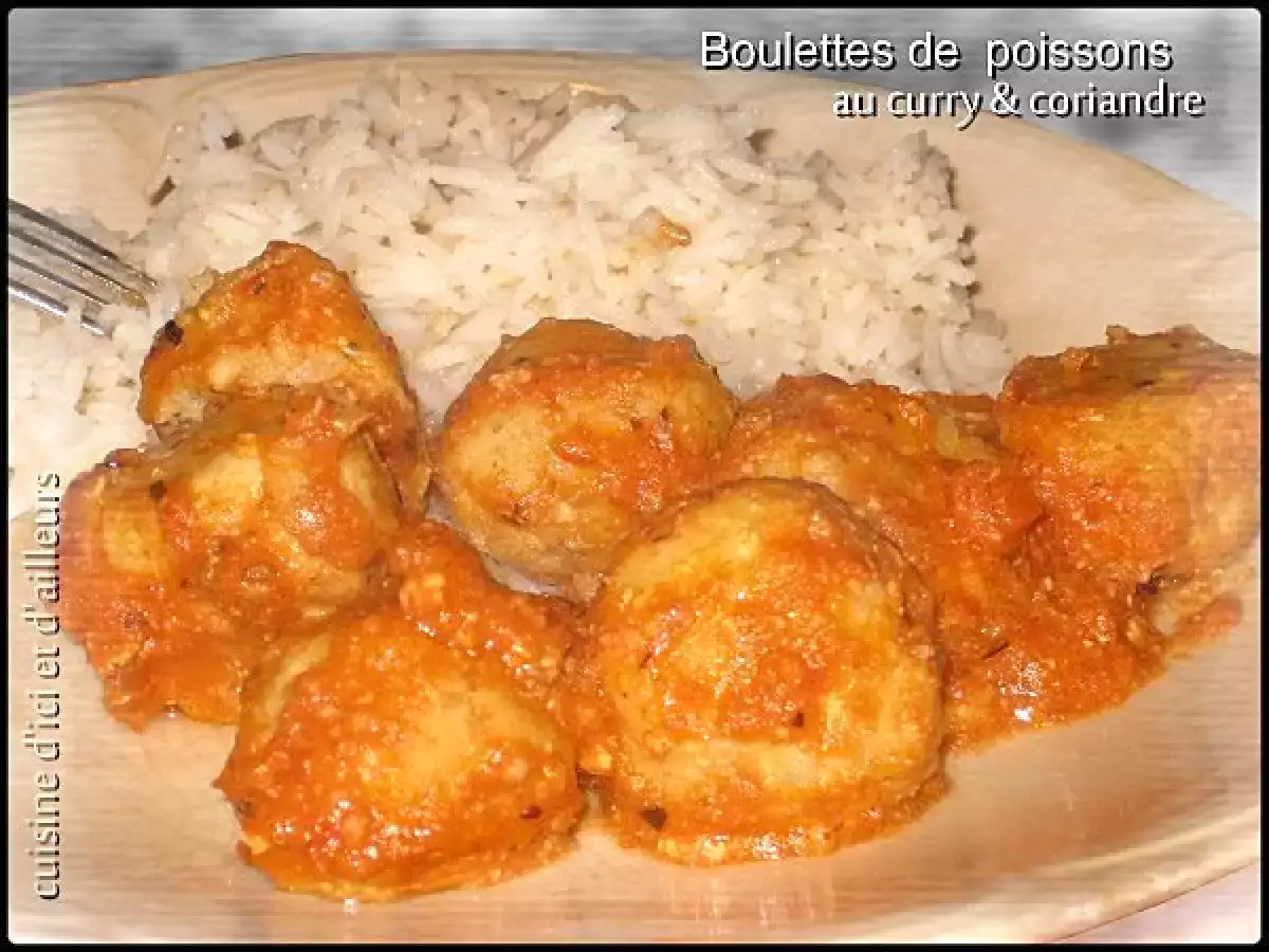 Tajine de boulettes de poisson au curry & coriandre - photo 2