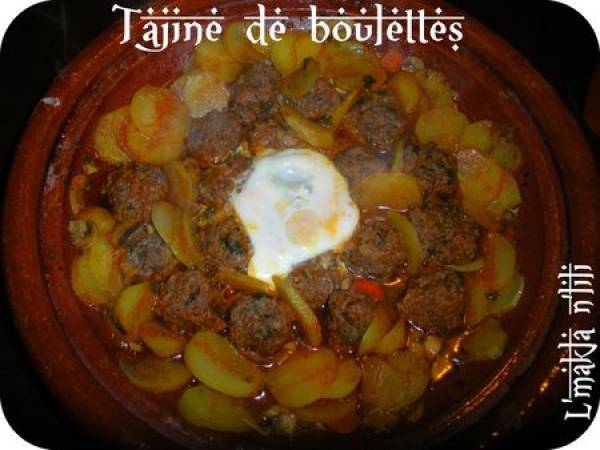 Tajine de boulettes de viande hachée