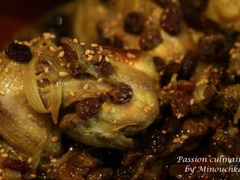 Tajine de cailles aux oignons confits et huile d'argan - photo 2