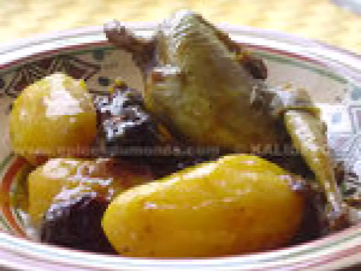 Tajine de cailles aux pruneaux