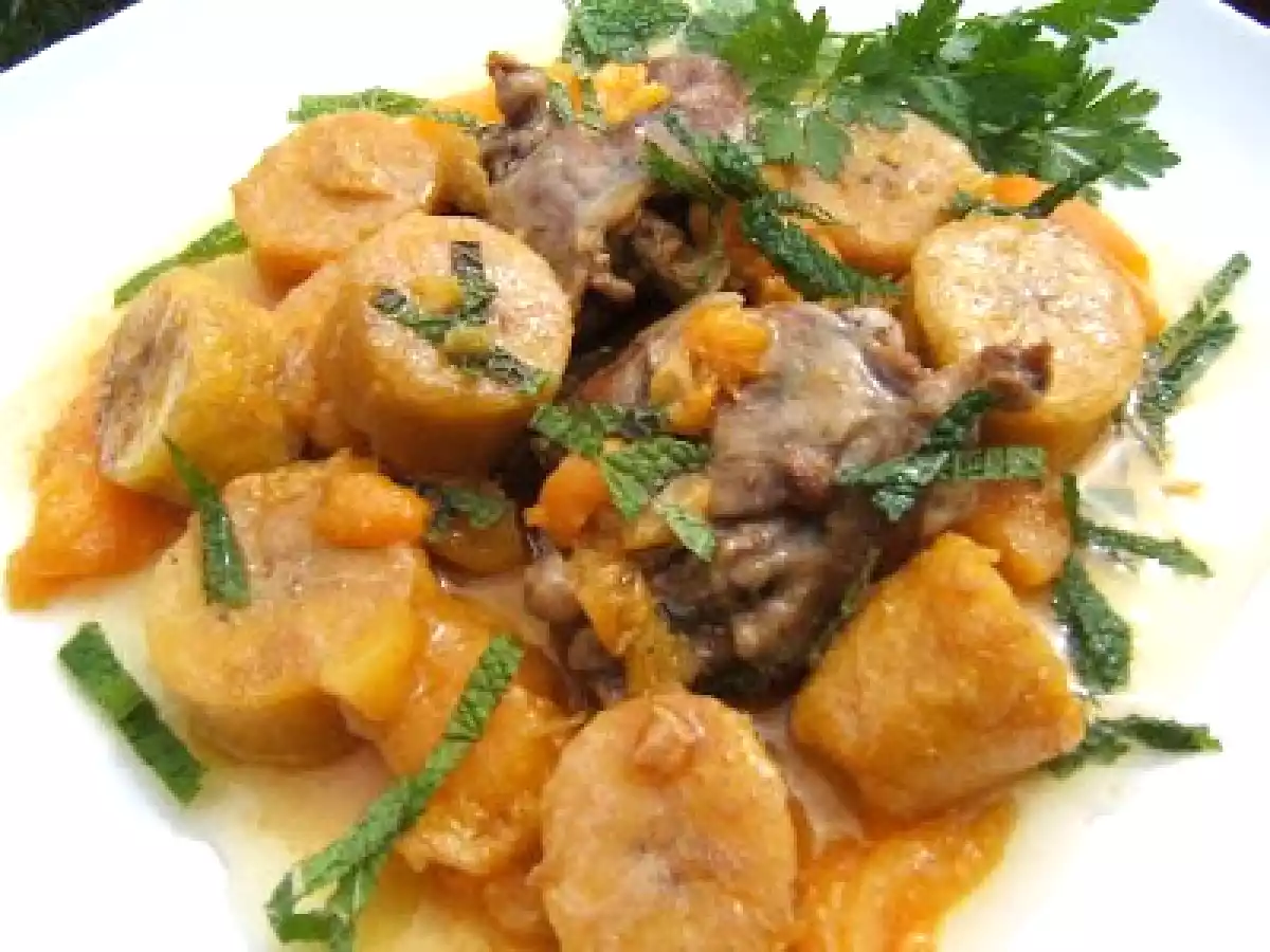 Tajine de canard aux abricots et à la banane plantain - photo 2