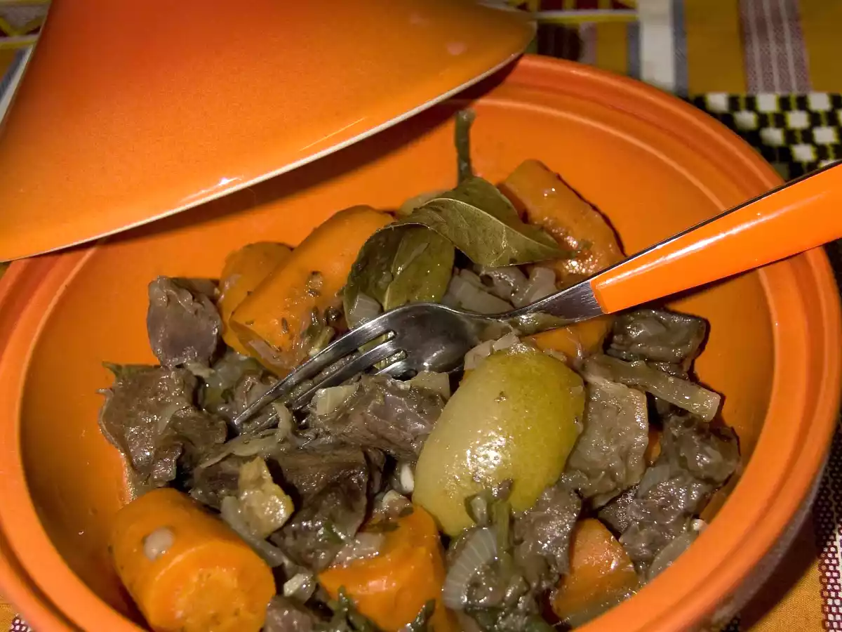Tajine de coeur de boeuf.